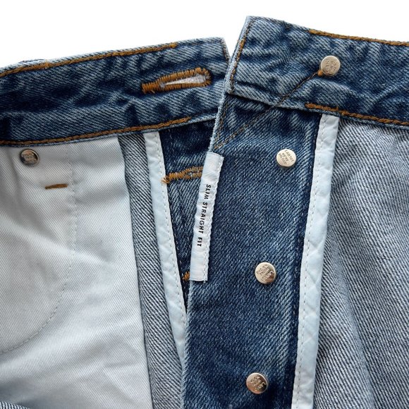 New - Lab 101 - John Crop Ozone Stone Slim Straight Denim Jean - Size 34 (36x29) - Picture 8 of 11